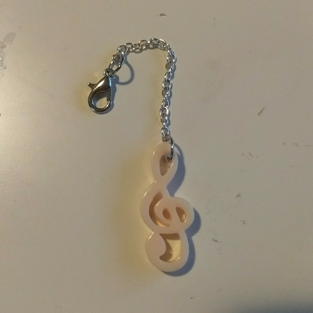 Music note pacifier charm